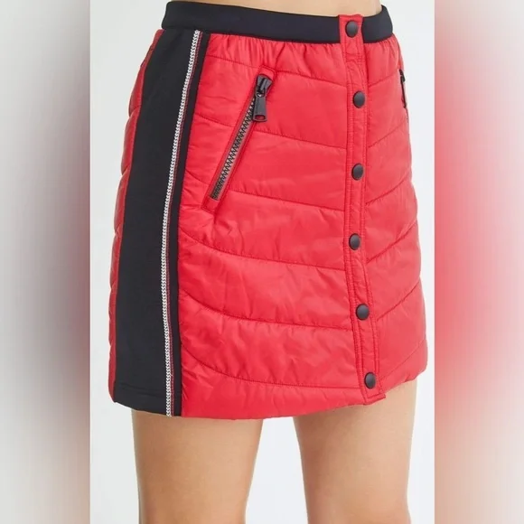 Alp N Rock Valentina Puffer Mini Skirt Women’s Size XS Primaloft Outdoor Red NWT - Picture 3 of 12